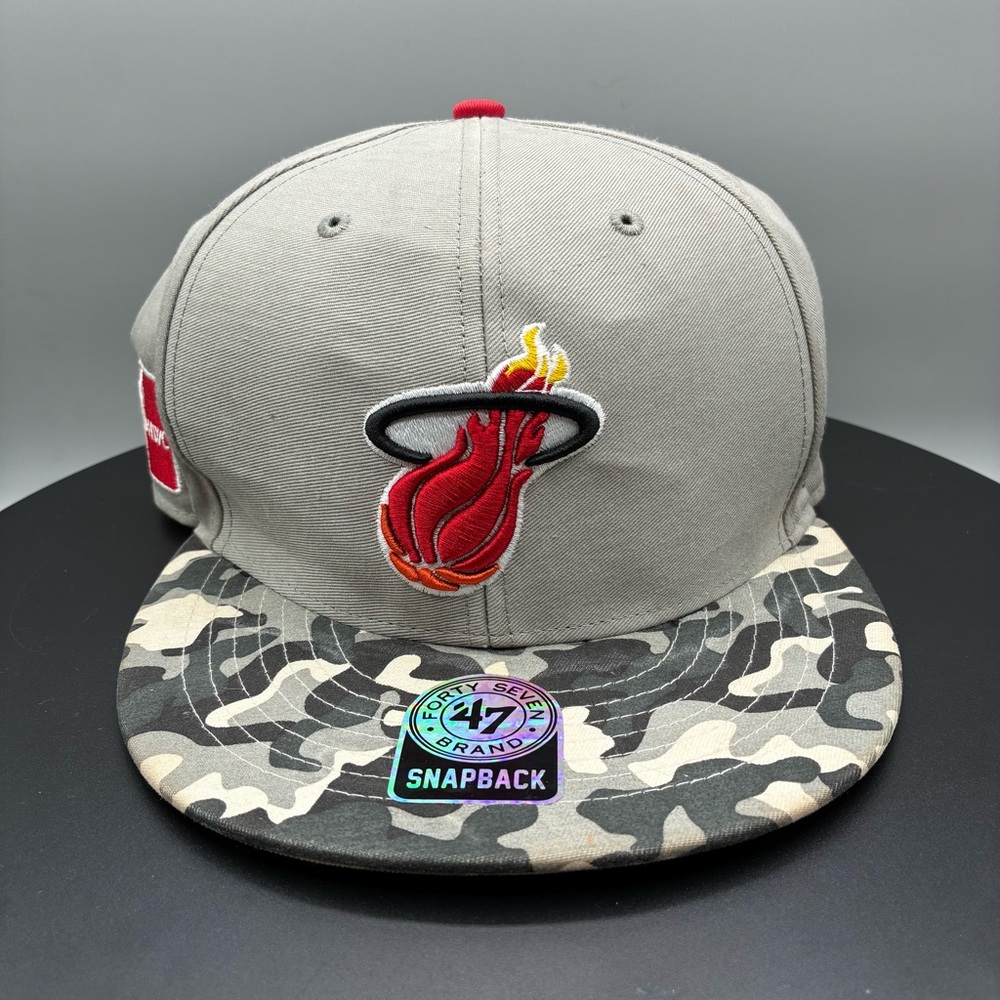 Miami Heat ‘47 Brand Hardwood Classics Spitfire Snapback NBA Hat